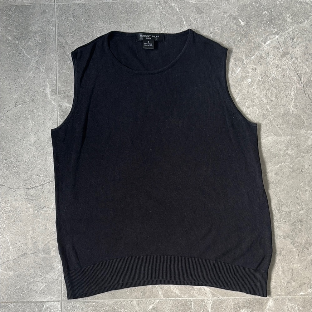 August silk tank top